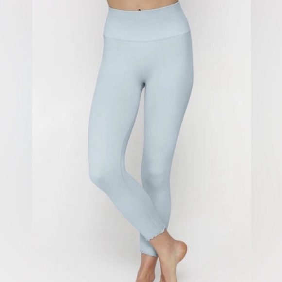 Spiritual Gangster Love Sculpt 7/8 Ruffle Leggings, Color Pastel Blue Size XS/S - Picture 1 of 16